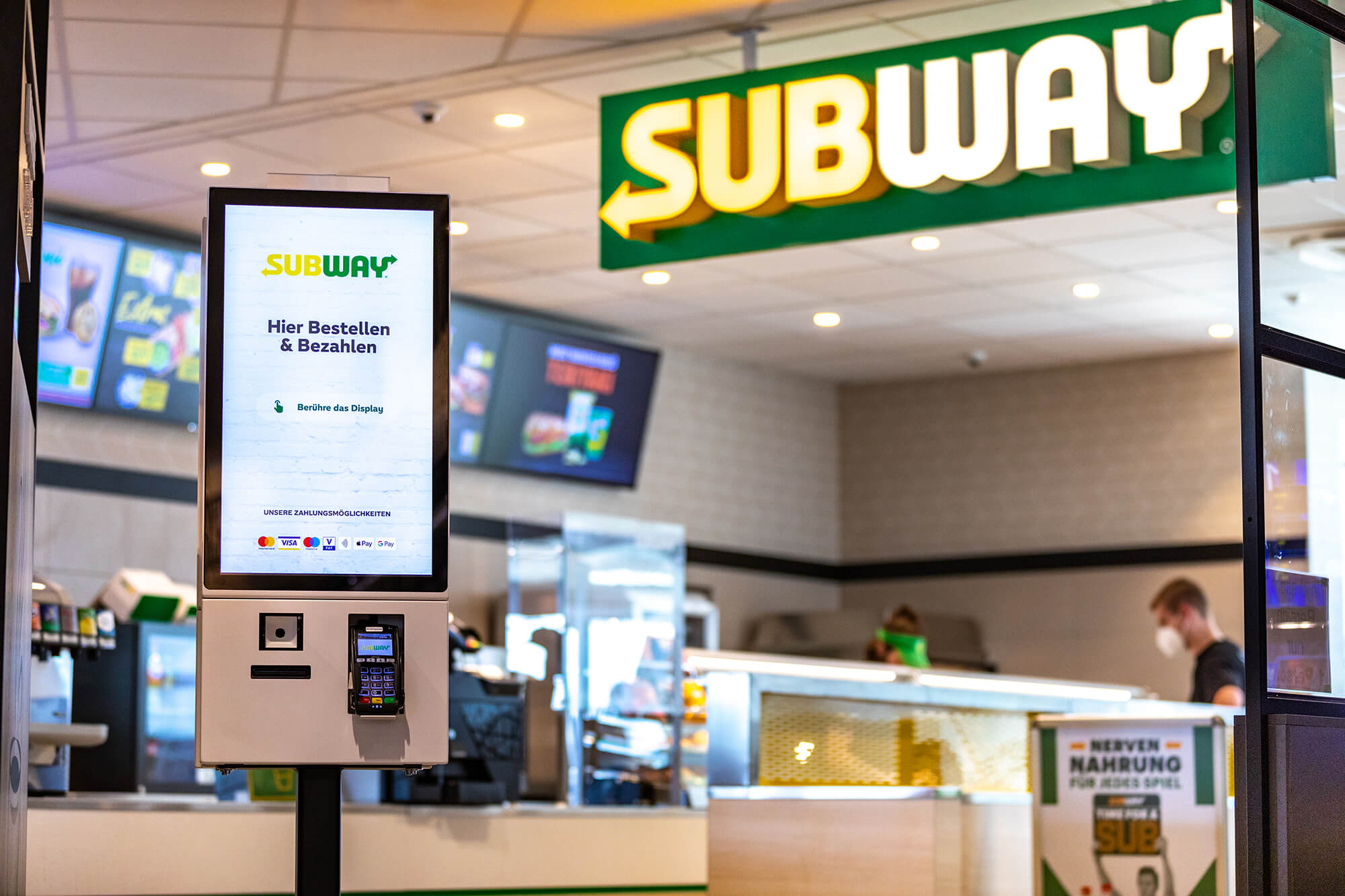 Order kiosk at Subway Germany